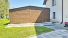 Garaż blaszany 6x5 drewnopodobny dwustanowiskowy dwuspadowy - 4