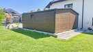 Garaż blaszany 6x5 drewnopodobny dwustanowiskowy dwuspadowy - 5