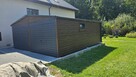 Garaż blaszany 6x5 drewnopodobny dwustanowiskowy dwuspadowy - 2