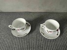 Filiżanka Spodek Talerz Talerzyk z porcelany Chodzież - 2