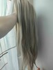 Peruka Jasny Blond Pasemka dla Kobiet Damska Długie Włosy - 5