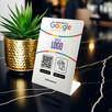 Stojak, prezenter z QR, NFC do opinii Google + LOGO FIRMY - 4