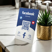 Stojak, prezenter z QR i NFC do Facebook - 2