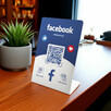 Stojak, prezenter z QR i NFC do Facebook - 3