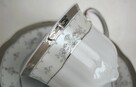 Srebrzona filiżanka ze spodkiem, BOLERO, porcelana Ćmielów - 5