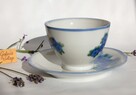 Filiżanka ze spodkiem porcelana ręcznie malowana Ćmielów - 4