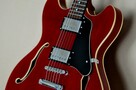 Gitara elektryczna JOHNSON - Semi Hollow Body - Wiśniowa - 5