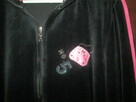bluza welurowa z cyrkoniami na zip czarna rozm.L / XL - 5