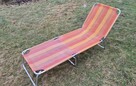 Łóżko polowe plażowe leżak 188 x 62cm lekkie - 3