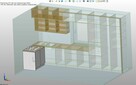 Projektowanie mebli kuchni na wymiar rendering 3D projekt wi - 2