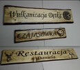 tablice informacyjne i reklamowe z drewna szyld karczma bar - 7