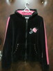 bluza welurowa z cyrkoniami na zip czarna rozm.L / XL - 2