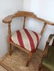 Krzesło antyczne czerwone paski, #123 - 2