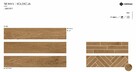 Płytki łazienkowe drewnopodobne jodełka 60x11 Mossa Cerrad - 4