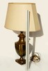 Klasyczna mosiężna lampa stołowa klasycyzm mosiądz antyk - 2