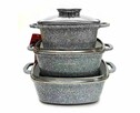 Zestaw 3 brytfann garnków 2,8 / 4,4 / 6.5L ZILNER Grey ZL-7077 - 3