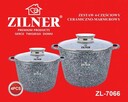 Zestaw 2 garnków marmurowych 10L + 6.2L ZILNER Grey ZL-7066 - 5