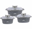 Zestaw 3 brytfann garnków 2,8 / 4,4 / 6.5L ZILNER Grey ZL-7077 - 2