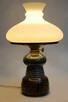 Lampa stołowa ceramiczna, ceramika, Polmo Wałbrzych, PRL - 3