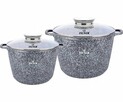 Zestaw 2 garnków marmurowych 10L + 6.2L ZILNER Grey ZL-7066 - 2