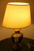 Klasyczna mosiężna lampa stołowa klasycyzm mosiądz antyk - 8