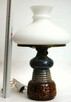 Lampa stołowa ceramiczna, ceramika, Polmo Wałbrzych, PRL - 8