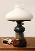 Lampa stołowa ceramiczna, ceramika, Polmo Wałbrzych, PRL - 4