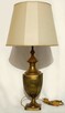 Klasyczna mosiężna lampa stołowa klasycyzm mosiądz antyk - 3