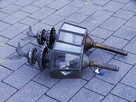 Mosiężne lampy powozowe z orłem x 2 szt. - 7