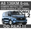 Ford Transit Custom A8 136KM 6-os. Brygadowy Kamera 360 Akt. Tempomat Full Led Od ręki !! - 1