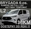 Ford Transit Custom L2 136KM 6-os. Brygadowy Kamera 360 Full Led  Dost.od ręki 2077zł