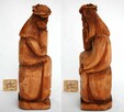 Jezus Chrystus frasobliwy rzeźba drewno ludowa PRL Cepelia - 4