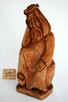 Jezus Chrystus frasobliwy rzeźba drewno ludowa PRL Cepelia - 5