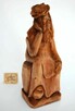 Jezus Chrystus frasobliwy rzeźba drewno ludowa PRL Cepelia - 7