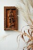 Pieta, płaskorzeźba ludowa drewno, Cepelia, rękodzieło, PRL - 3