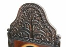 Matka Boża z Dzieciątkiem Jezus pisana rzeźbiona ikona - 8