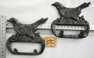 Wieszak żeliwny rustykalny, wiejski styl, ptak, kogut, koń - 7