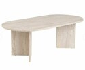 Stolik kawowy Sable owalny blat 119x60 cm trawertyn