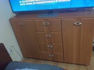 Komoda 120 cm szuflady półki