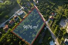 Duża działka 9876 m² przy lesie, blisko Pabianic