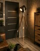 Lampa teatralna zabytek PRL ozdoba Vintage loft - 4