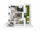 Mieszkanie 53,01m2, ogródek ogrzewanie miejskie/ Kleczków - 12