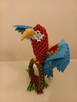 Kolorowa PAPUGA na gałęzi ptak - rękodzieło origami - 3