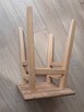 Taborety drewniane jasne, 2 szt., do sprzedania - 6