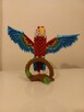Kolorowa PAPUGA na gałęzi ptak - rękodzieło origami - 6