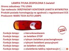 Nowa LEWA lampa tylna skrzyniowy tył OPEL MOVANO B 2010- - 4