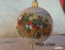 Bombki decoupage/ ozdoby swiateczne/ prezenty/ rekodzielo po - 8