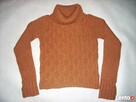 Ciepły Sweter Golf Warkocze j Nowy S M vintage - 3