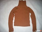 Ciepły Sweter Golf Warkocze j Nowy S M vintage - 5