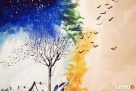 Akryl na płótnie, obraz "KOT NOCNY" artystki Adriany Laube
